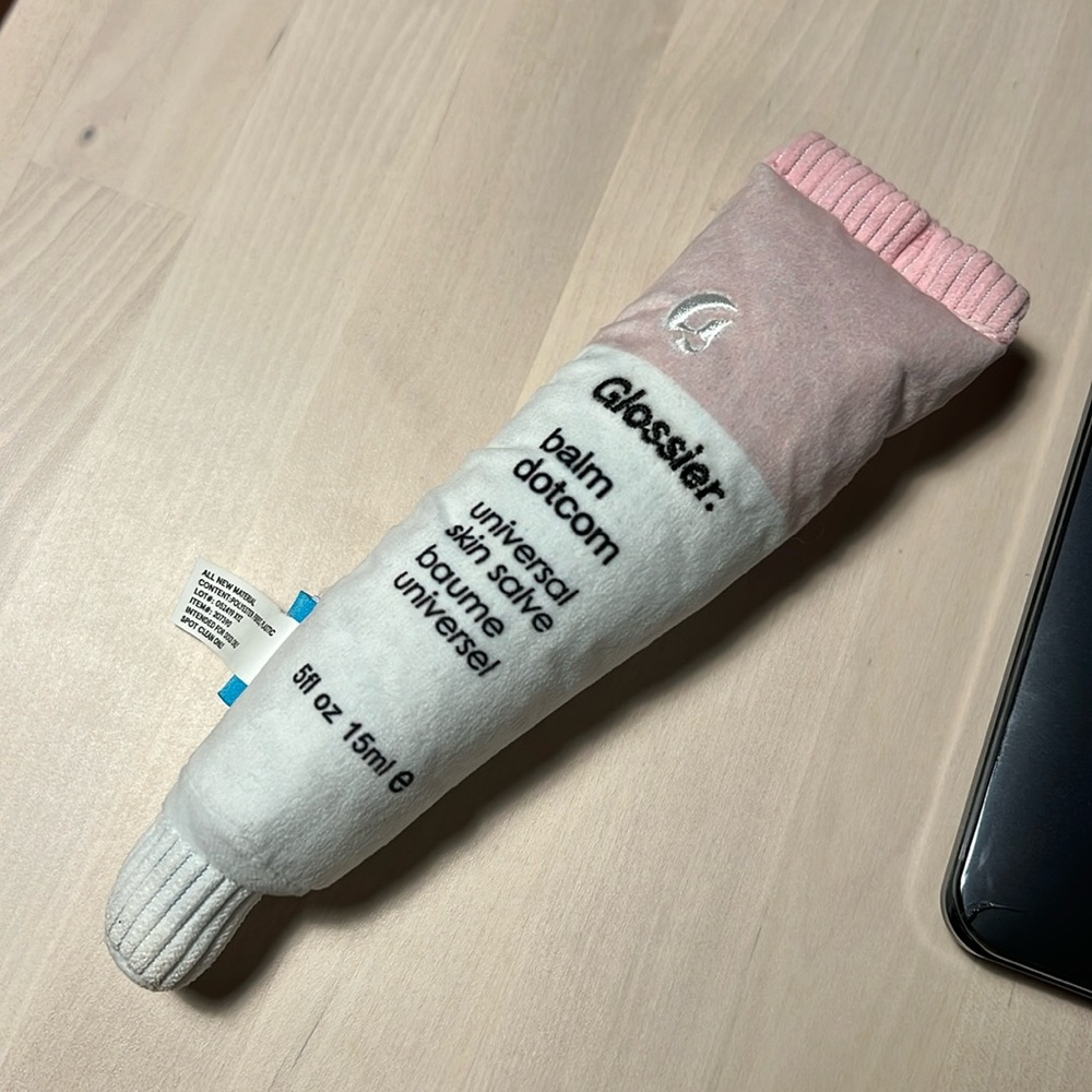 NWOT Rare Glossier X Bark Balm Dotcom “Balm Dogcom” Merch